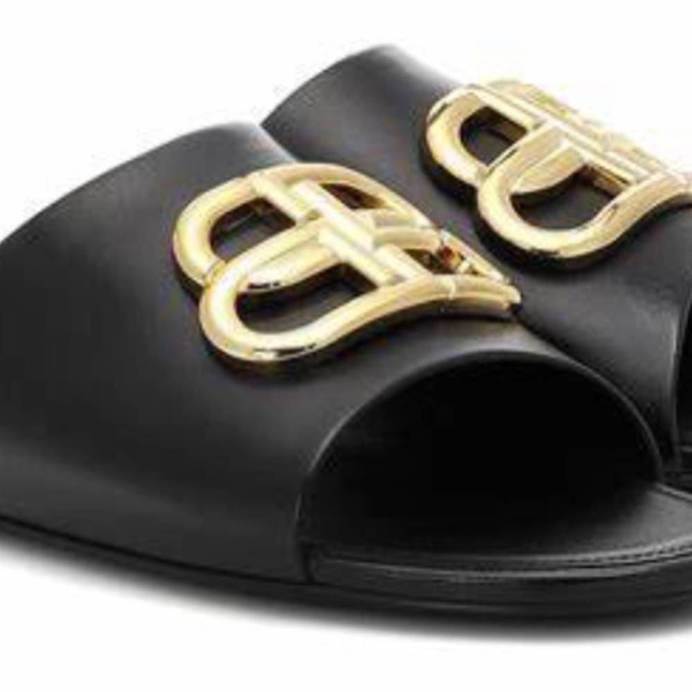 Balenciaga oval BB sandal
